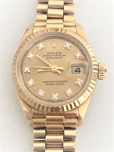 rolex dames goud diamant|Rolex.